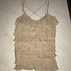Vintage EXPRESS Ruffle Tank Top